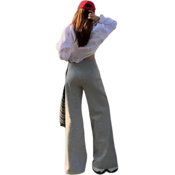 Rose Casual Pants Women's Light Gray