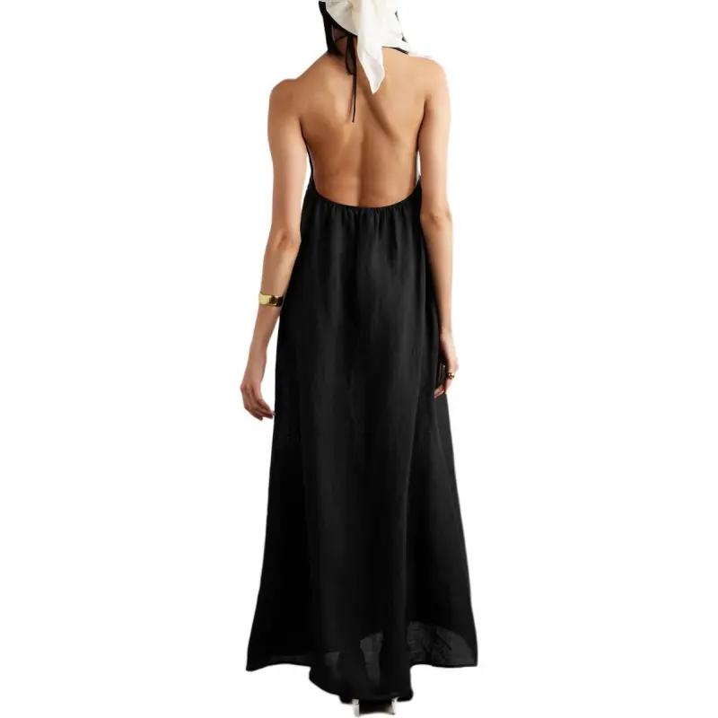 NILI LOTAN Slip Dress Women's Black-2