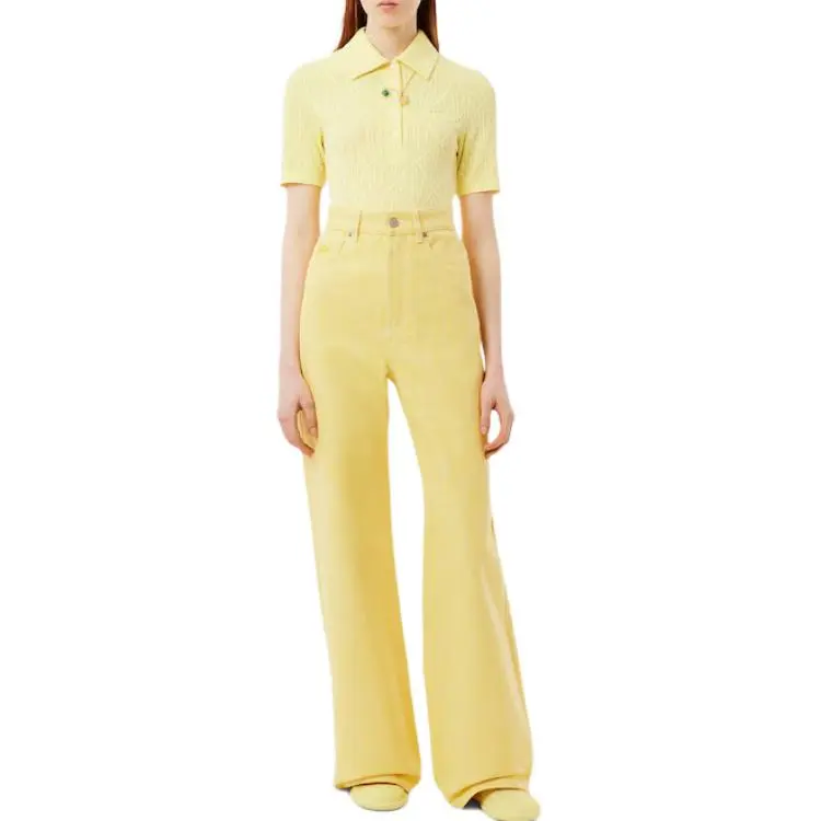 LACOSTE SS25 Jeans Women's Yellow-3