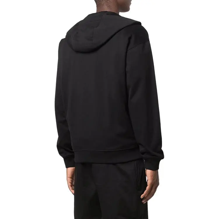VERSACE Logo Printed Zipped Hoodie Sweatshirts-2