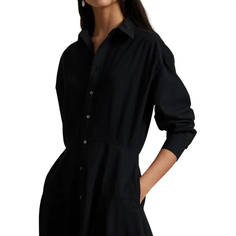 Polo Ralph Lauren Long Sleeved Dress Women's Black-4