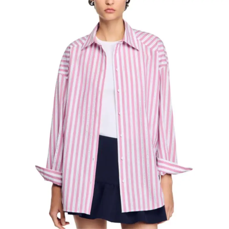 Sandro Rhinestone-embellished Shirt-1
