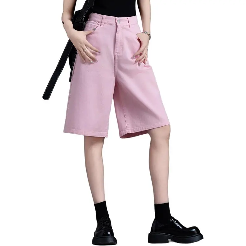 You Cow Me Pants Denim Shorts Women's-2