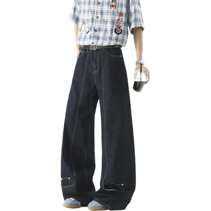 PANDA ADEVIL Jeans Unisex Blue-3