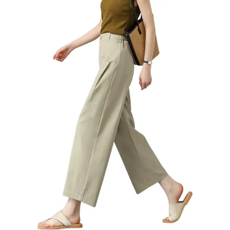 Weixi Casual Pants Women's Khaki Green-6