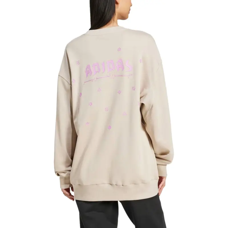 Adidas Sky French Terry Sweatshirt Unisex Marvelous Beige-5