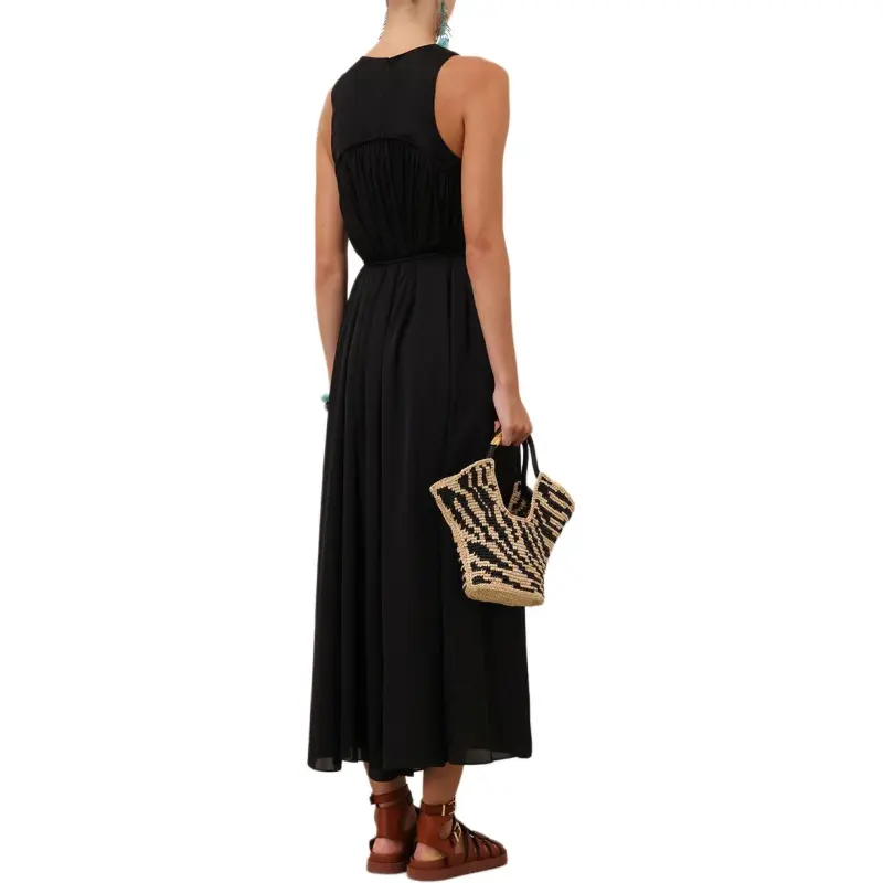 Zimmermann SS25 Sleeveless Dress Women's Black-3