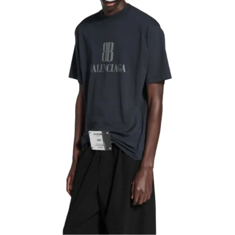 Balenciaga FW25 T Shirt Regular Fit Men's Faded Black-4