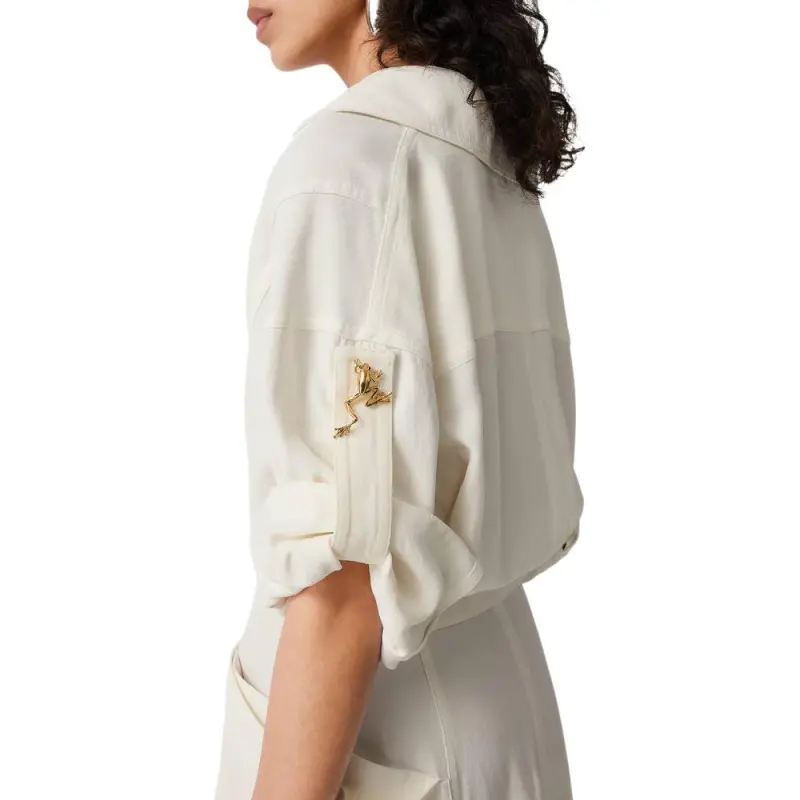 Bottega Veneta SS25 Short Sleeved Dresses Women's White-4
