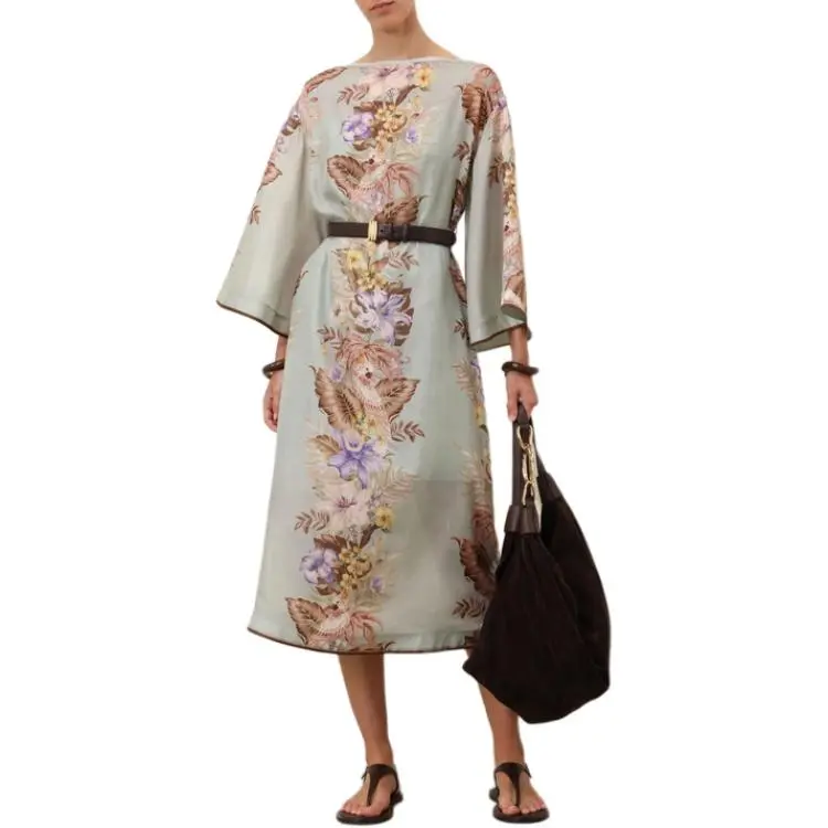 Zimmermann SS25 Long Sleeved Dress Women's Multicolor-3