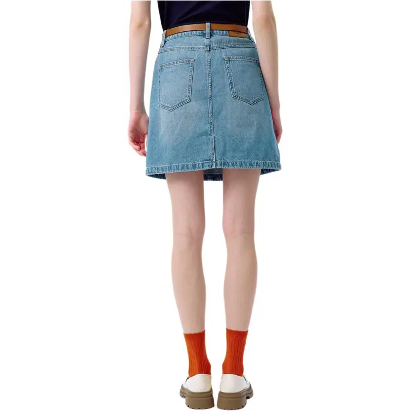 HAZZYS Denim Short Skirts Women's Blue-1