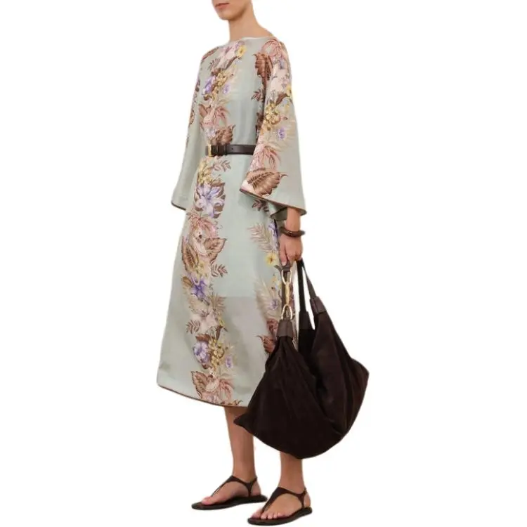 Zimmermann SS25 Long Sleeved Dress Women's Multicolor-6