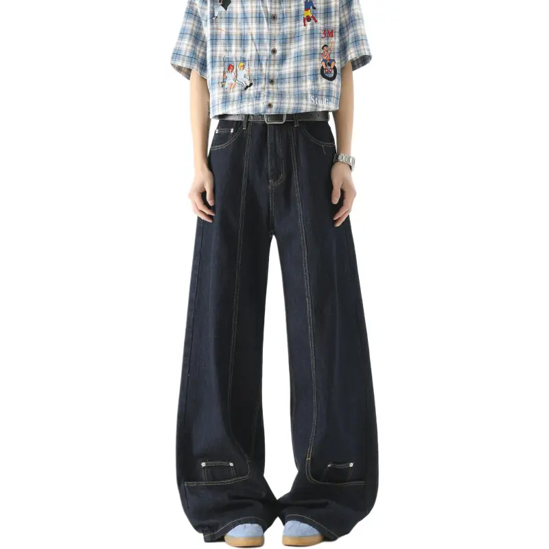 PANDA ADEVIL Jeans Unisex Blue-1
