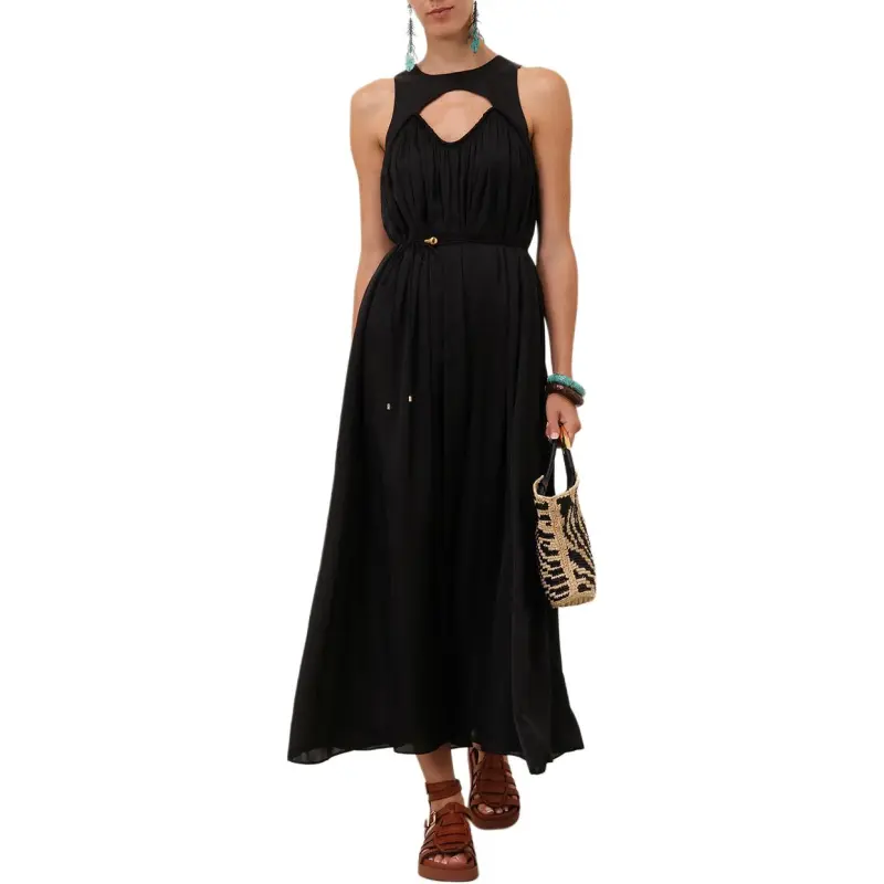 Zimmermann SS25 Sleeveless Dress Women's Black-1