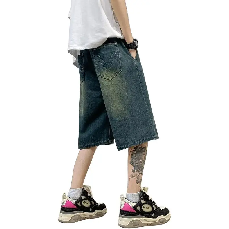 KOKO BASE Denim Shorts Unisex Blue-1
