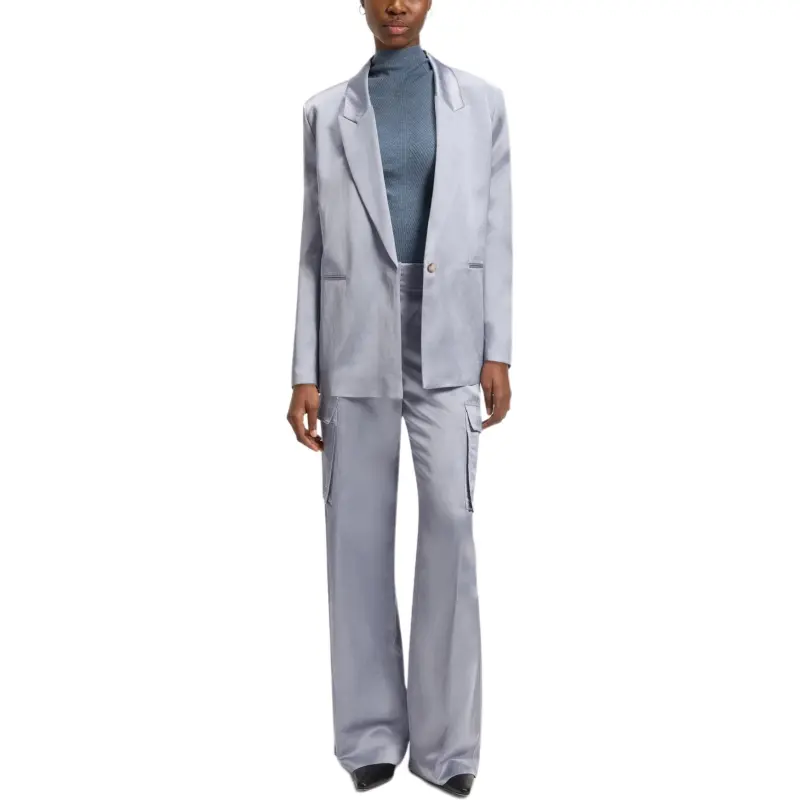 HUGO BOSS Cargo Pants Women's Light Gray-1