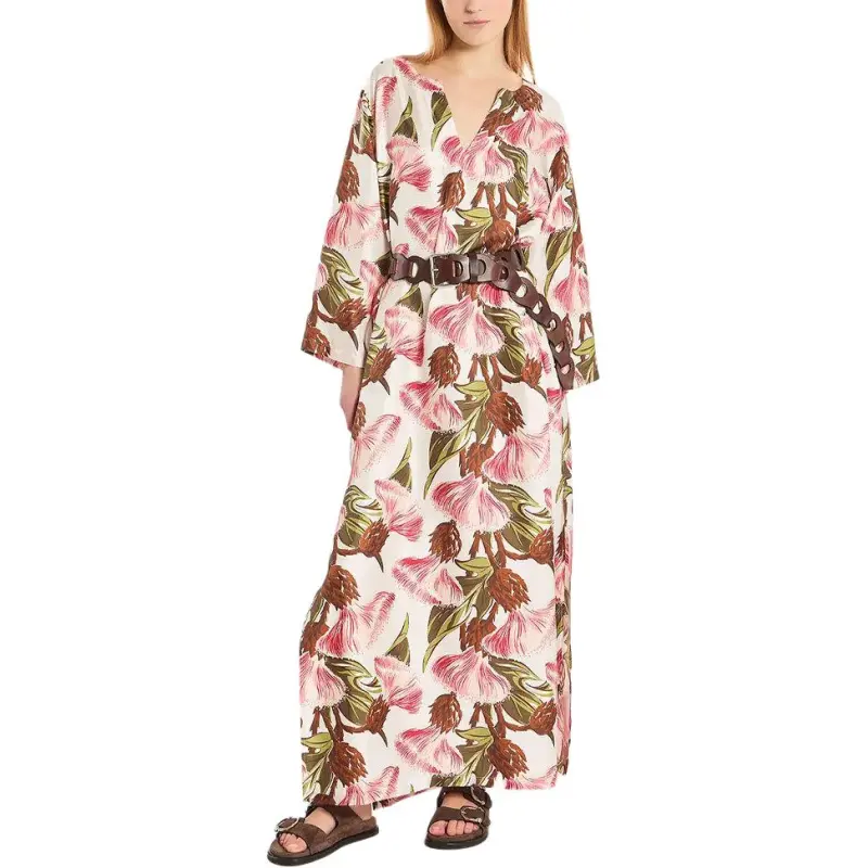 PAROSH Long Sleeved Dress Women's Multicolor-3