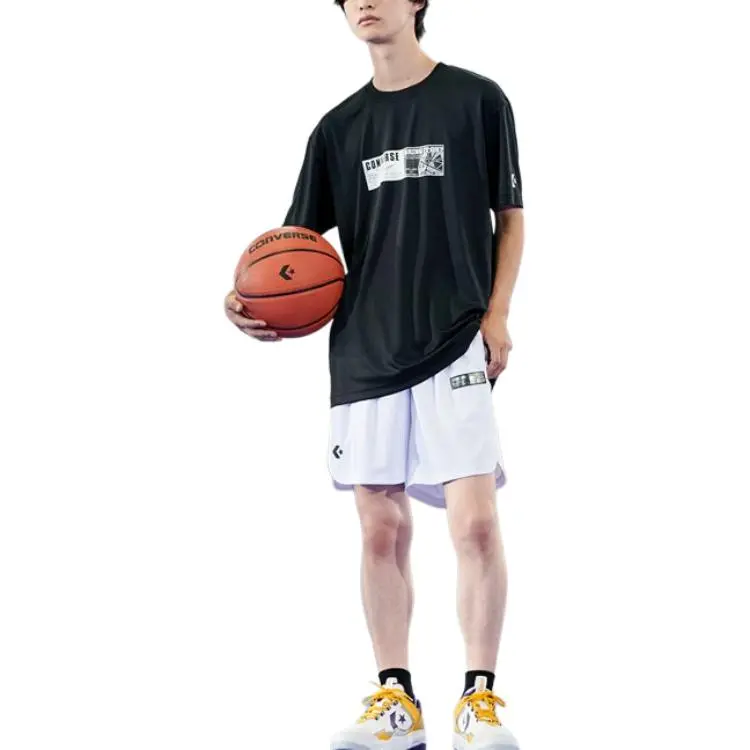 Converse T Shirt Unisex Black/White-2