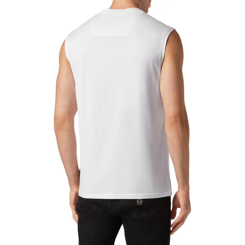 PHILIPP PLEIN Logo-print Crew-neck Tank Top-2
