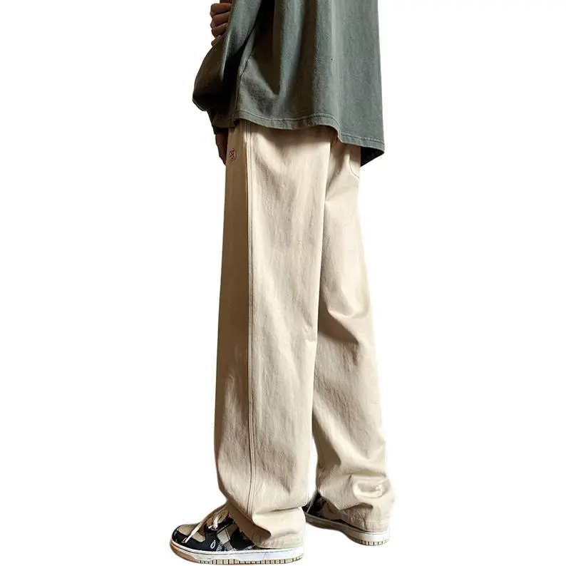 Fakeyoung Casual Pants Unisex Ecru-1