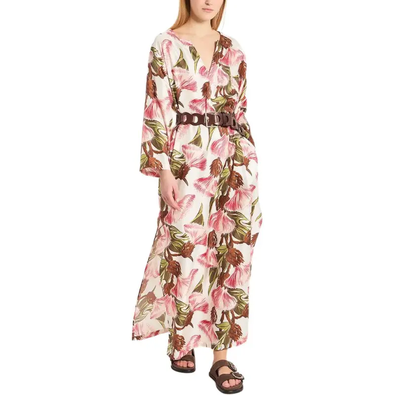 PAROSH Long Sleeved Dress Women's Multicolor-1