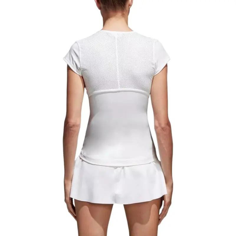 Adidas Stella McCartneyBarricade T-Shirt Women's White/Air Lime Green-2