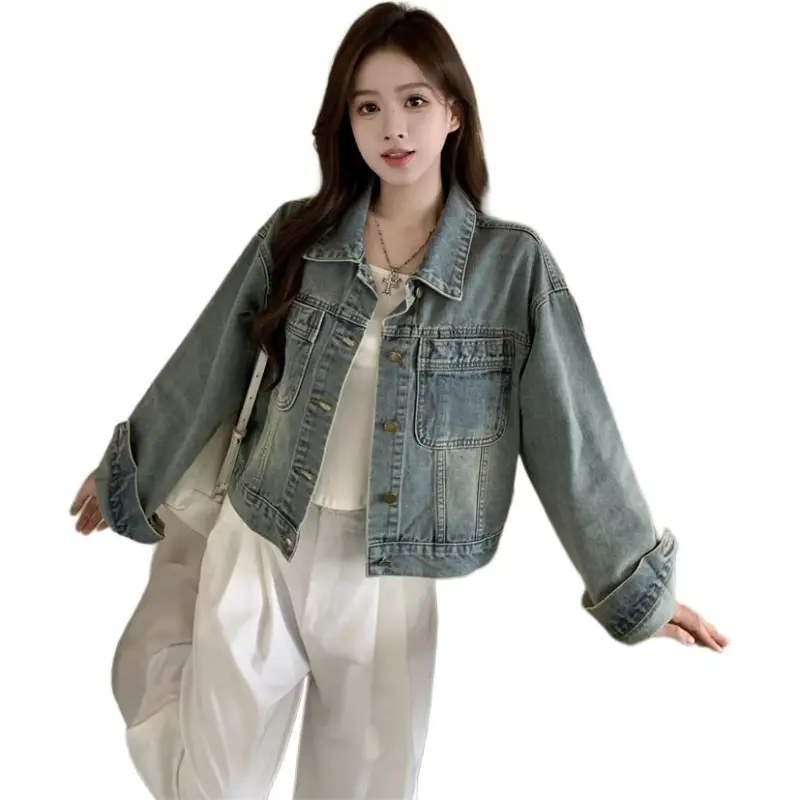 The Temptation Of The Muse Denim Jacket Women's Image Color-2