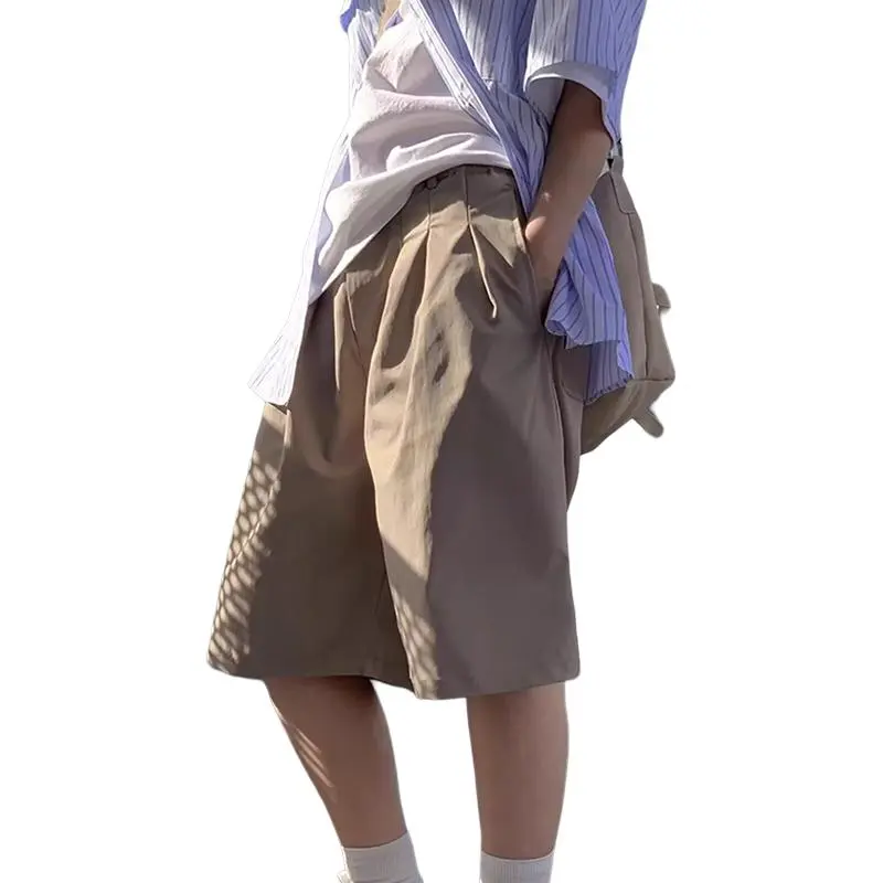 CORNILOT Casual Shorts Unisex Gray-1