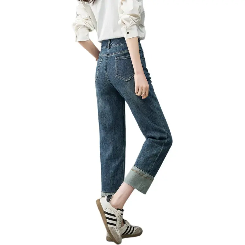 YALIDA Jeans Women's Vintage Blue B0-1