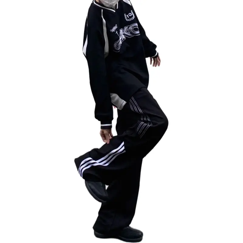 DUATOGE Casual Pants Men Black -1