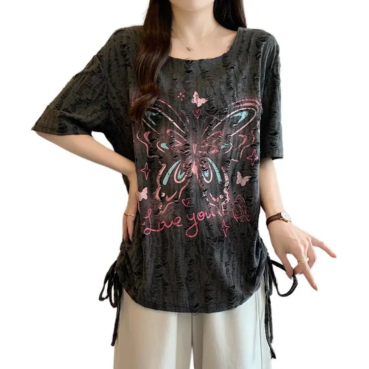 Dior Beauty Drop Shoulder Sleeve T Shirt Women's-7
