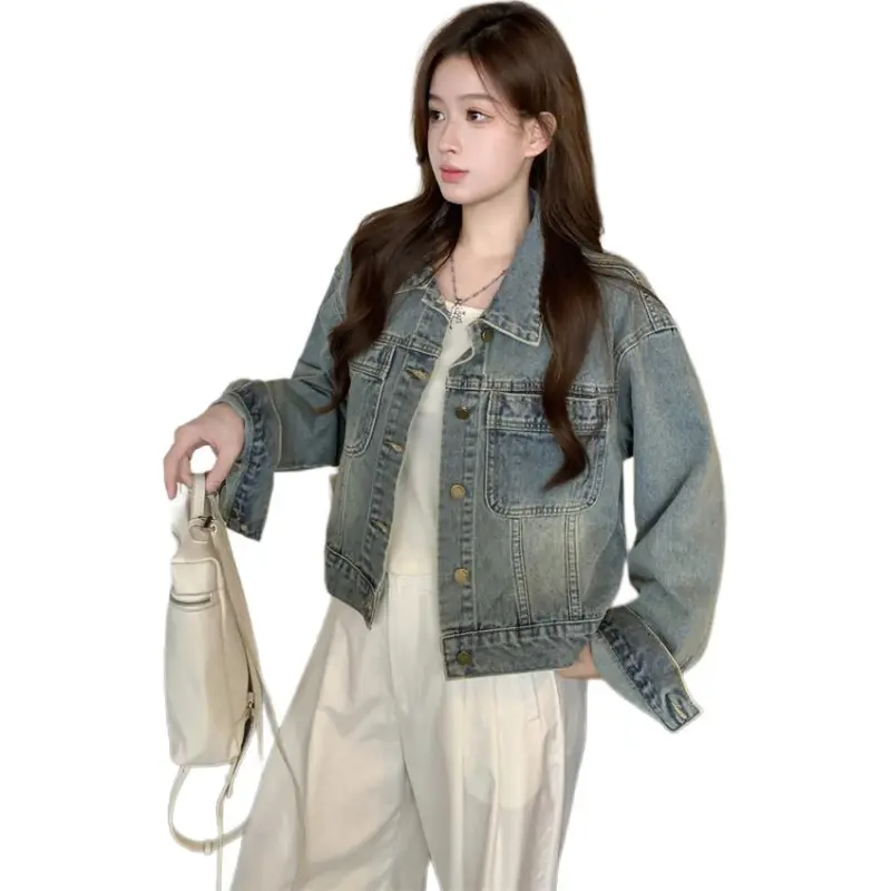 The Temptation Of The Muse Denim Jacket Women's Image Color-3