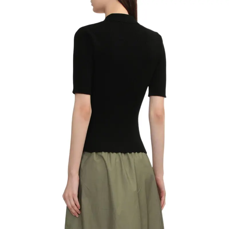 A.P.C Ribbed Polo Shirt-3