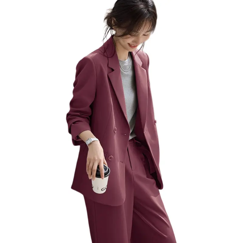 XWI Casual Suit Women's Smoky Berry Red-5