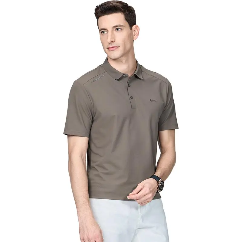 FIRS Polo Shirt Men's Linen Brown-3