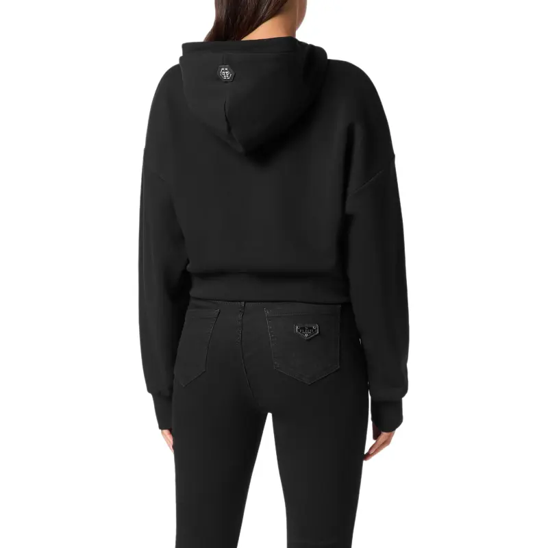 PHILIPP PLEIN Gothic Plein Rhinestone embellished Hoodie-2