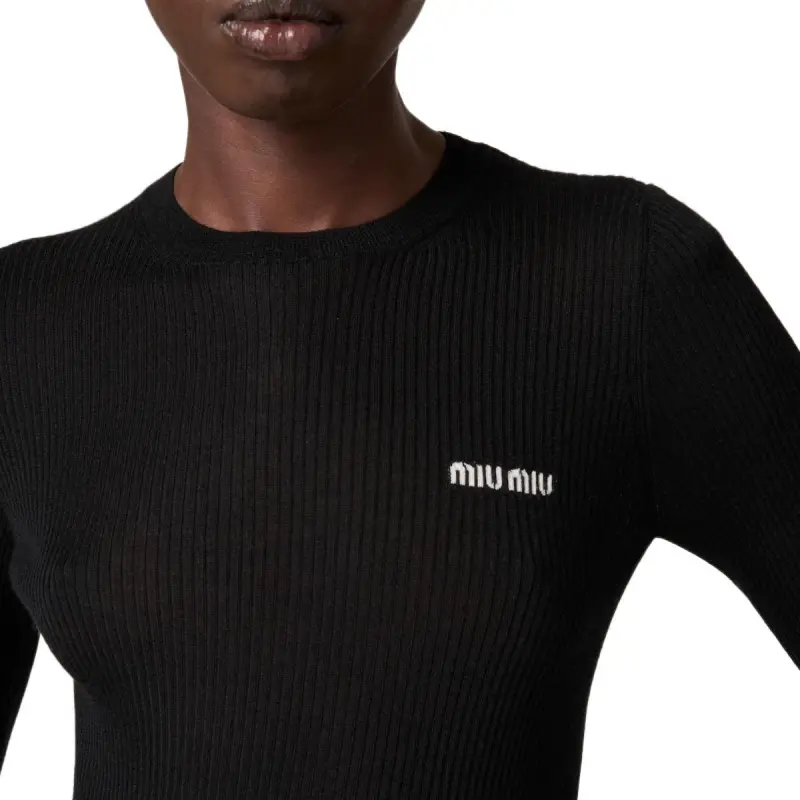 MIU MIU Cashmere Sweater Women's Black-4