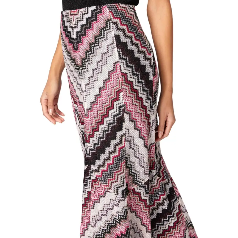 MISSONI Zigzag pattern Lamé Maxi Skirt-4