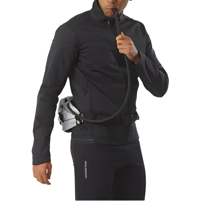 SALOMON 3L Fanny Pack Outdoor Bag Nylon White & Black Unisex-2