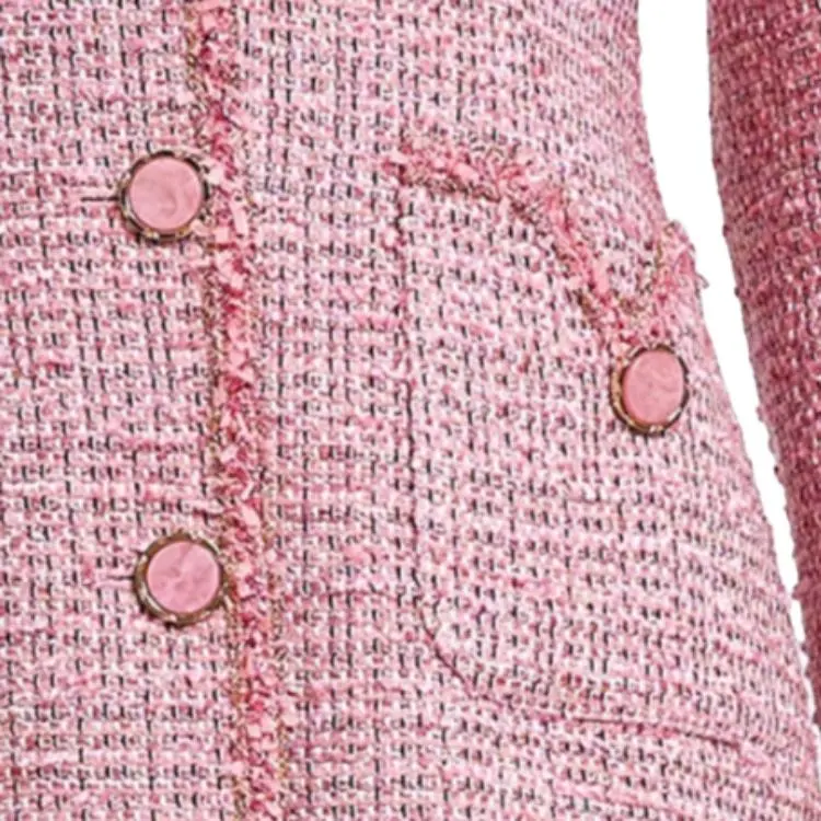 BESIONIA FW23 Long Sleeved Dresses Women's Pink-5