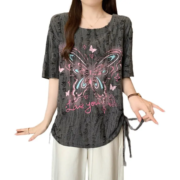 Dior Beauty Drop Shoulder Sleeve T Shirt Women's-8