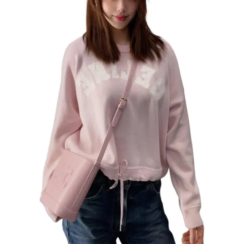 CELINE Cashmere Sweaters Women's Pink-2