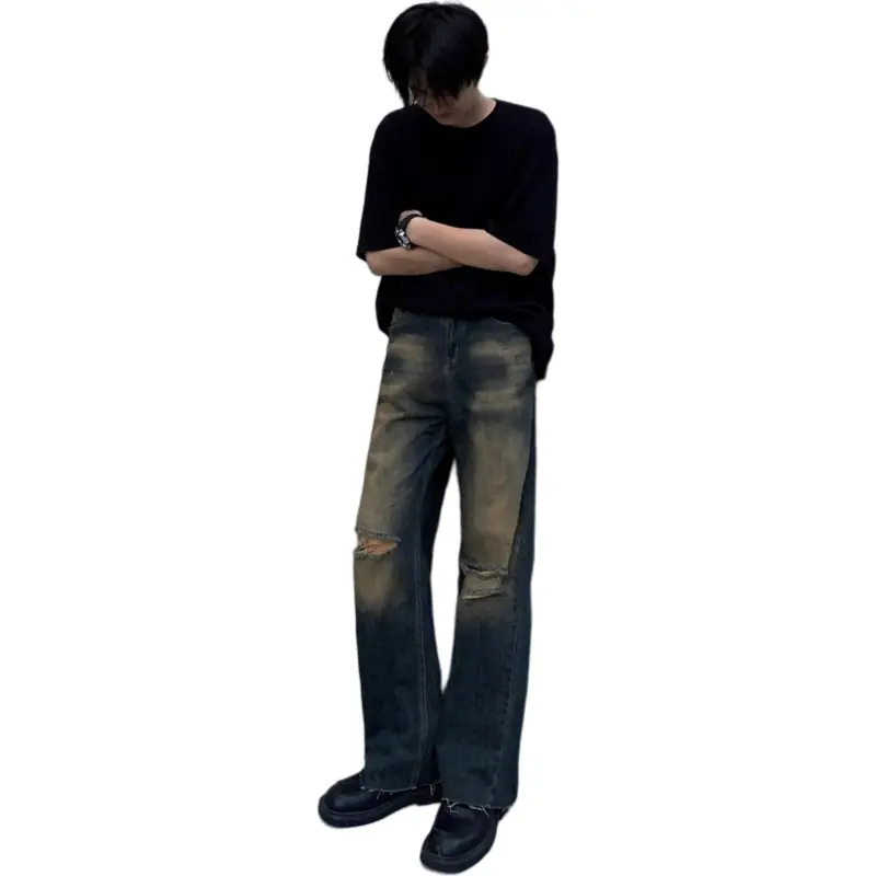 HAPPY PARTY Jeans Unisex Vintage Blue-2