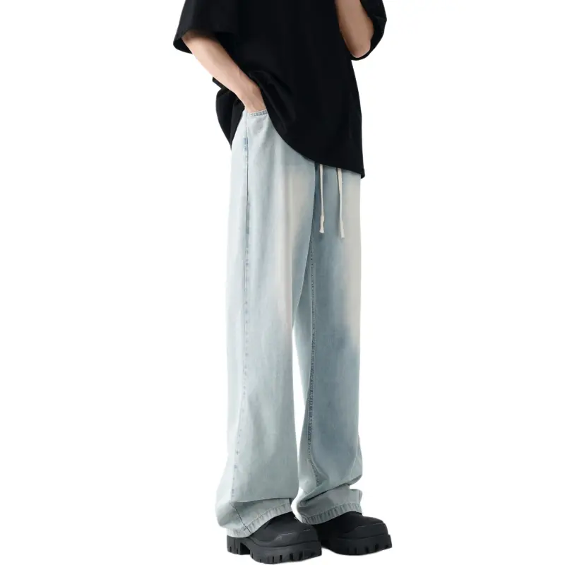 WARNING LIGHT Jeans Unisex Light Blue-2