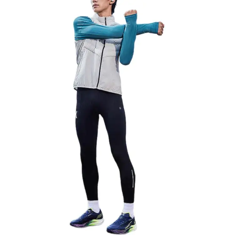QIAODAN x QIANGFENGCHUIFU LIANMINGKUAN Vest Men's Smoke White-3