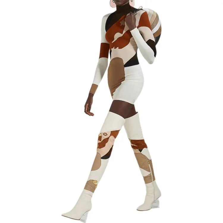 FENDI SS22 Long-Sleeved Dresses Women's Multicolor-2