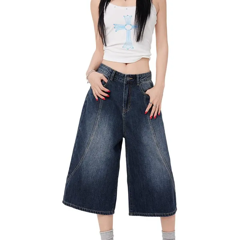 Kazakhstan Denim Shorts Women's-4