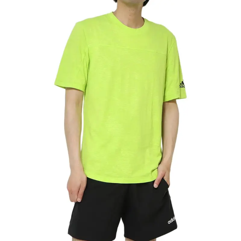 Adidas T-Shirt Men's Neon Green-1