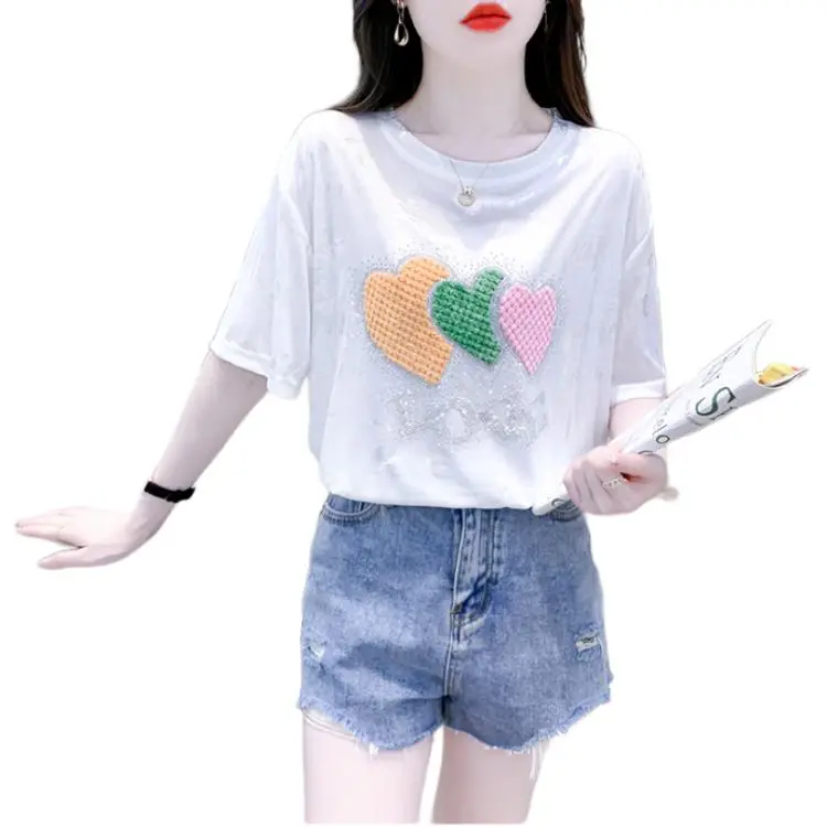 Mu Xiao Xin Set in Sleeve T Shirt Women's-3