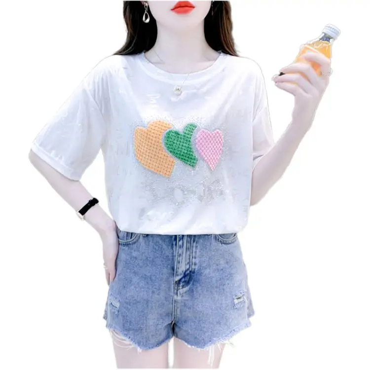 Mu Xiao Xin Set in Sleeve T Shirt Women's-2